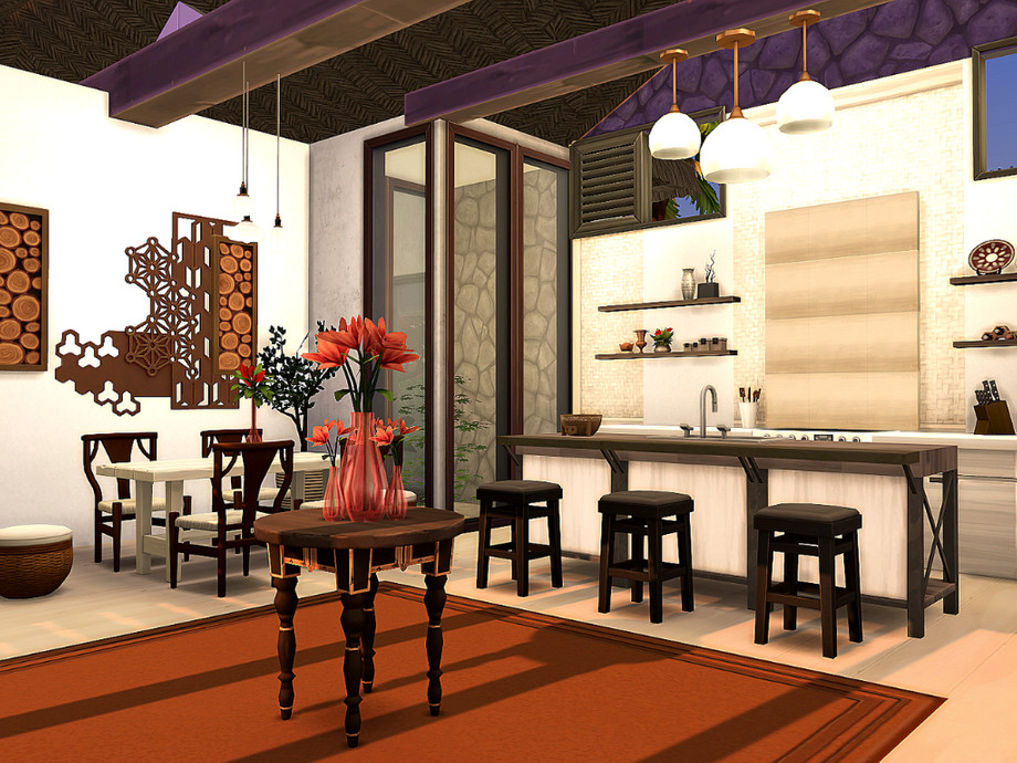 10 Stunning Sims 4 Luxury Homes (No CC) 15 Sims 4 Caribbean Villa Interior No CC