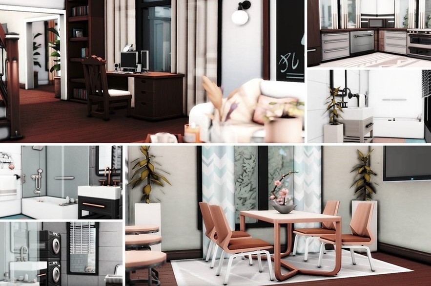 10 Beautiful Sims 4 Starter Homes (No CC) 24 Sims 4 Cozy Modern Starter Home Interior Layout No CC 1