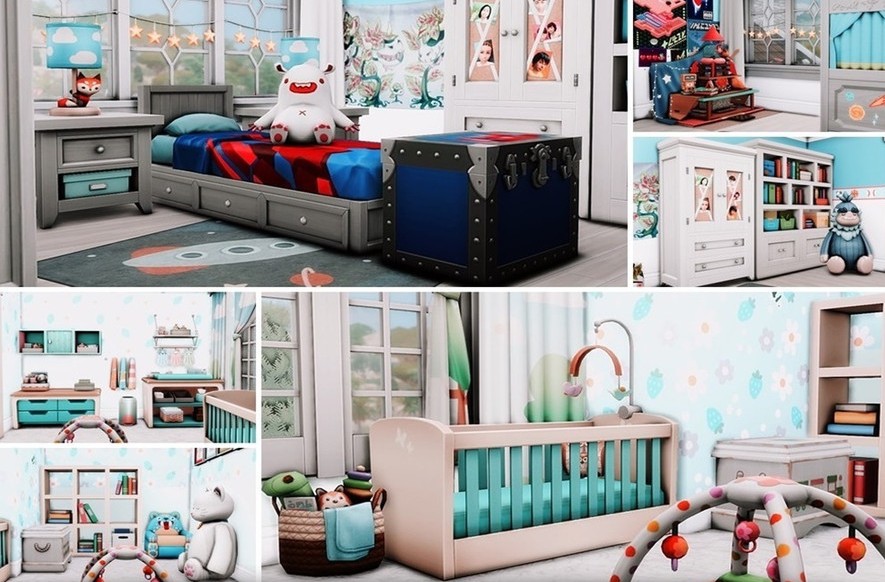 10 Beautiful Sims 4 Starter Homes (No CC) 40 Sims 4 Generational Family Starter Home Interior Bedroom No CC 1
