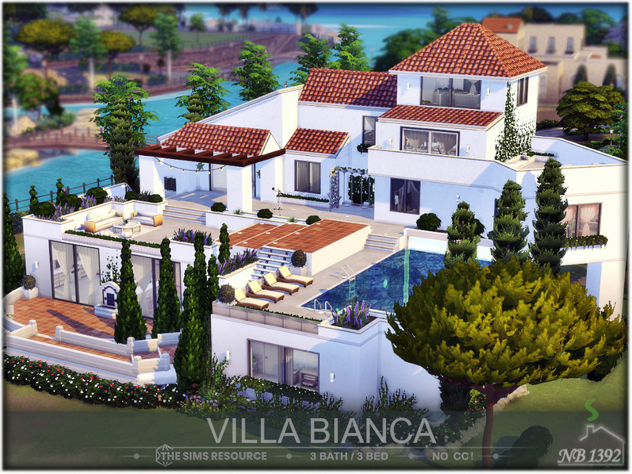 10 Stunning Sims 4 Luxury Homes (No CC) 20 Sims 4 Luxury Tartosa Villa No CC