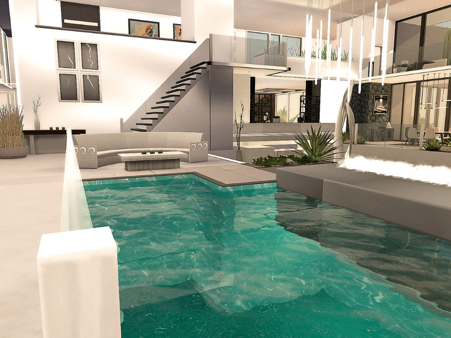 10 Stunning Sims 4 Luxury Homes (No CC) 4 Sims 4 Million Dollar Luxury Villa Interior No CC
