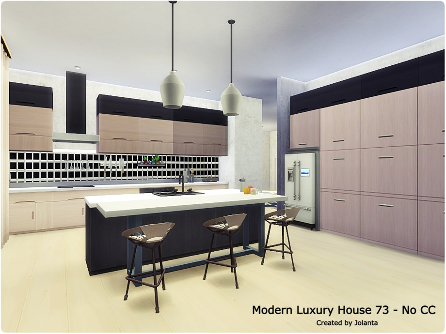 10 Stunning Sims 4 Luxury Homes (No CC) 24 Sims 4 Modern Luxury House Kitchen No CC
