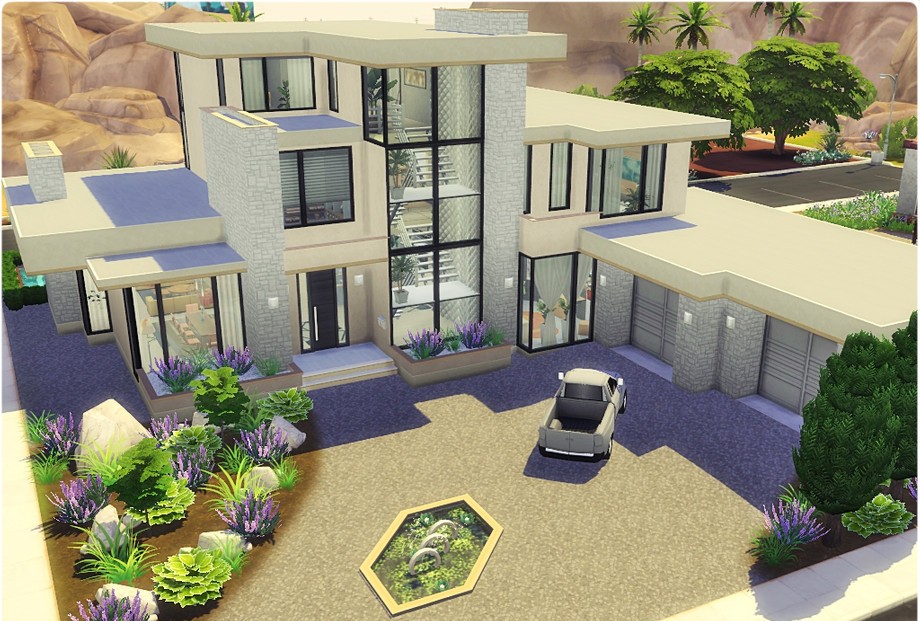 10 Stunning Sims 4 Luxury Homes (No CC) 23 Sims 4 Modern Luxury House No CC