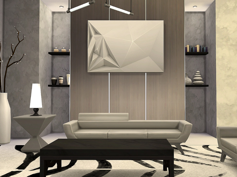 10 Stunning Sims 4 Luxury Homes (No CC) 17 Sims 4 Ultra Modern Mansion Interior Living Room No CC