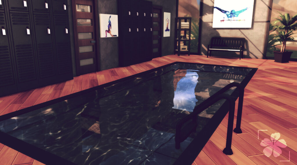 Sims 4 gym build no CC realistic community lot