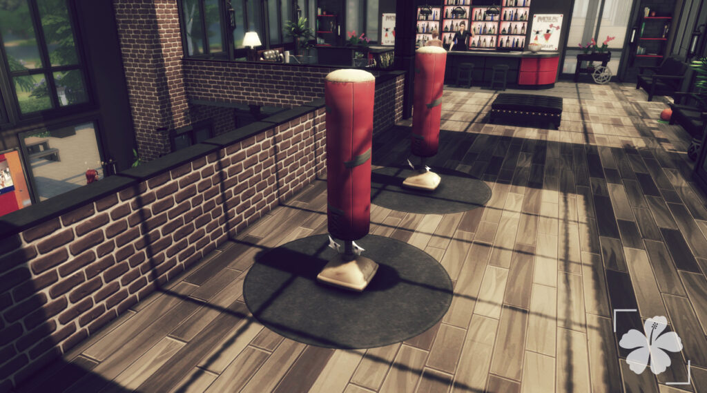 Sims 4 gym build no CC with functional layout