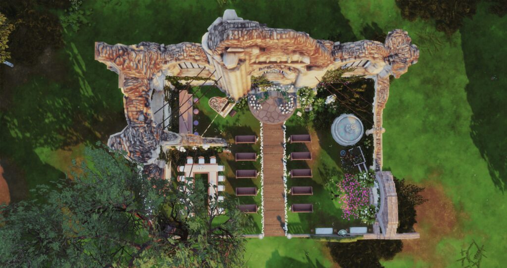 Sims 4 Wedding Venues That Feel Like a Dream (No CC) 35 ancient ruins sims 4 wedding venue no cc