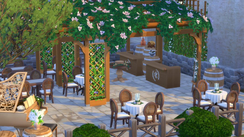 Sims 4 Wedding Venues That Feel Like a Dream (No CC) 4 sims 4 outdoor wedding venue no CC with natural setting