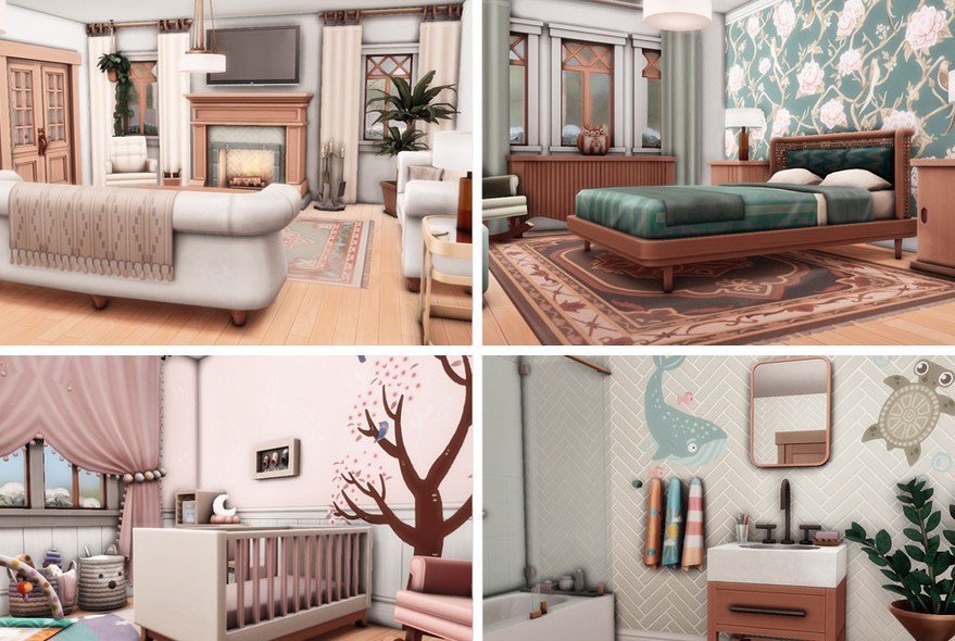 10 Sims 4 Family Homes (No CC) Perfect for a Legacy Save 26 comfortable sims 4 family home large rooms no cc