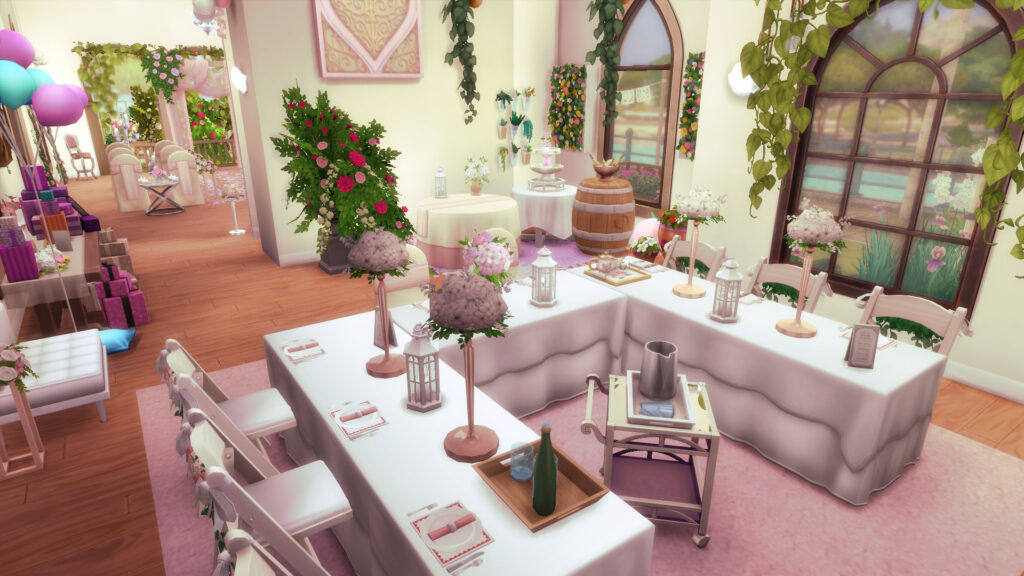 Sims 4 Wedding Venues That Feel Like a Dream (No CC) 29 Sims 4 wedding venue no CC with cozy ceremony setup