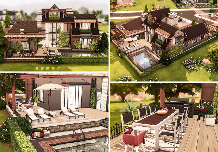 10 Sims 4 Family Homes (No CC) Perfect for a Legacy Save 11 sim 4 modern family generations house no cc