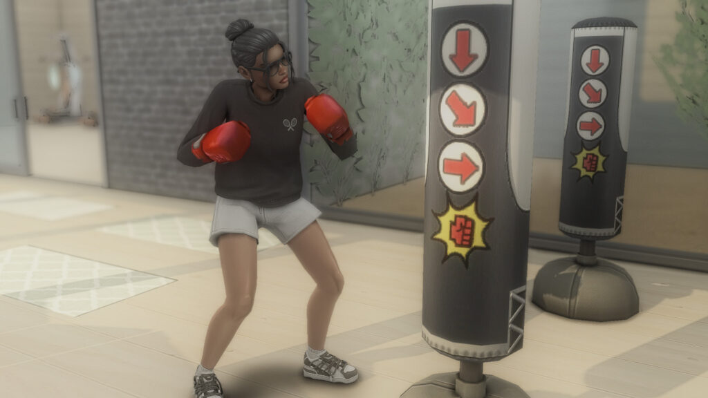 sims 4 boxing in gym no cc