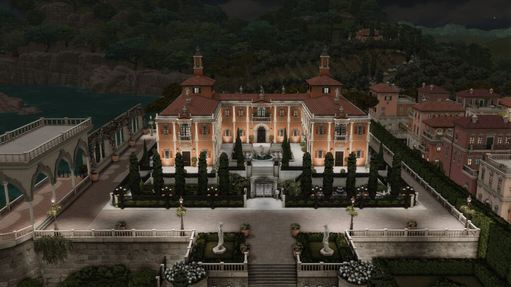 sims 4 castle build no cc with royal interior