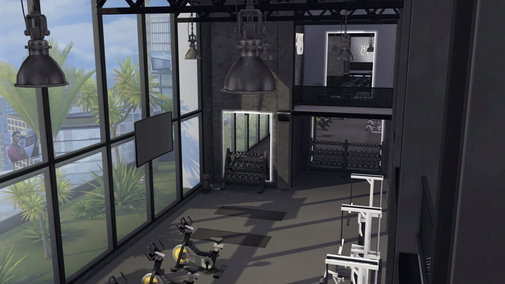 sims 4 city gym no cc