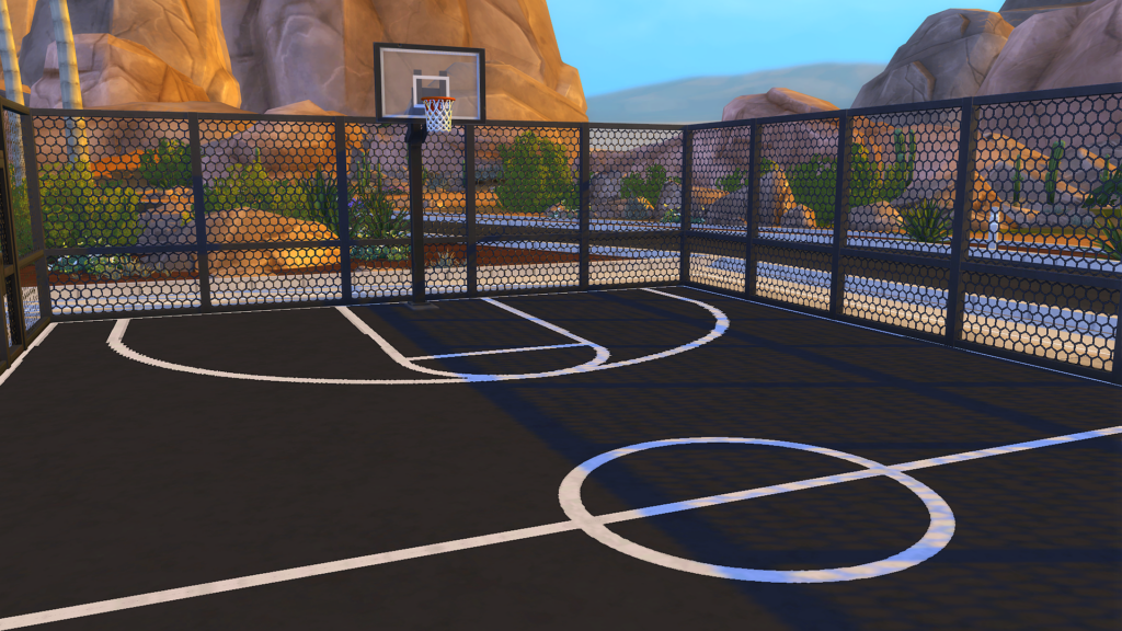 sims 4 gym basketball court no cc