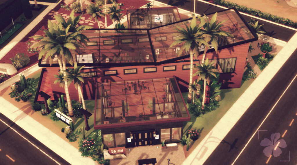 sims 4 gym build no cc lot