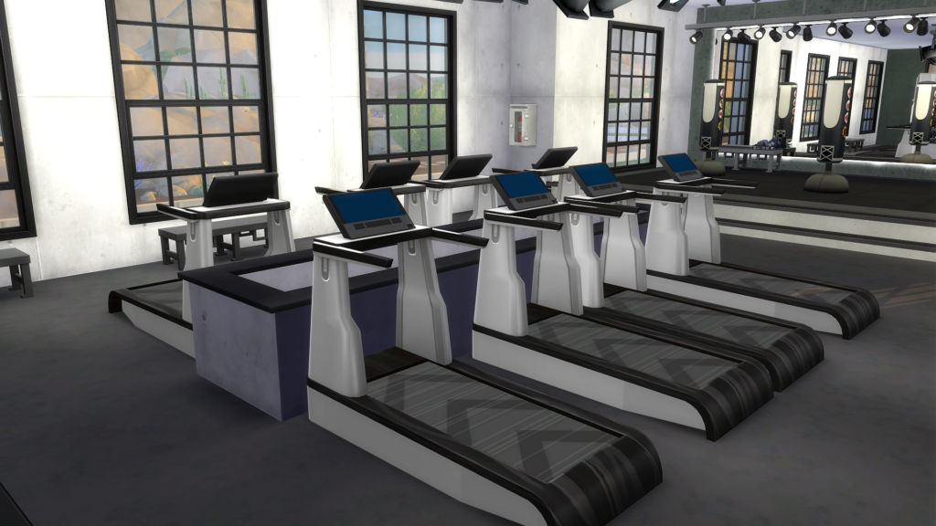sims 4 gym lot no cc