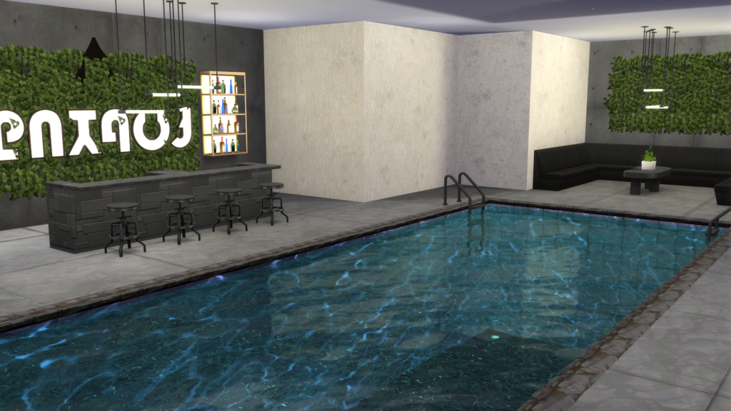 sims 4 gym pool no cc