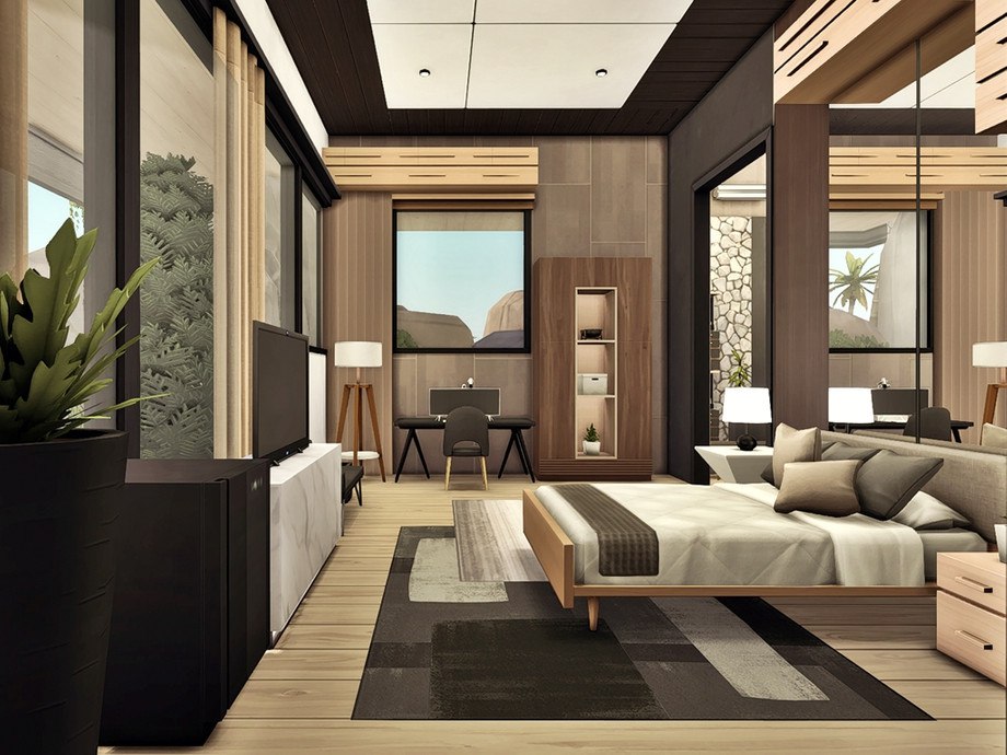 sims 4 luxury bedroom no cc