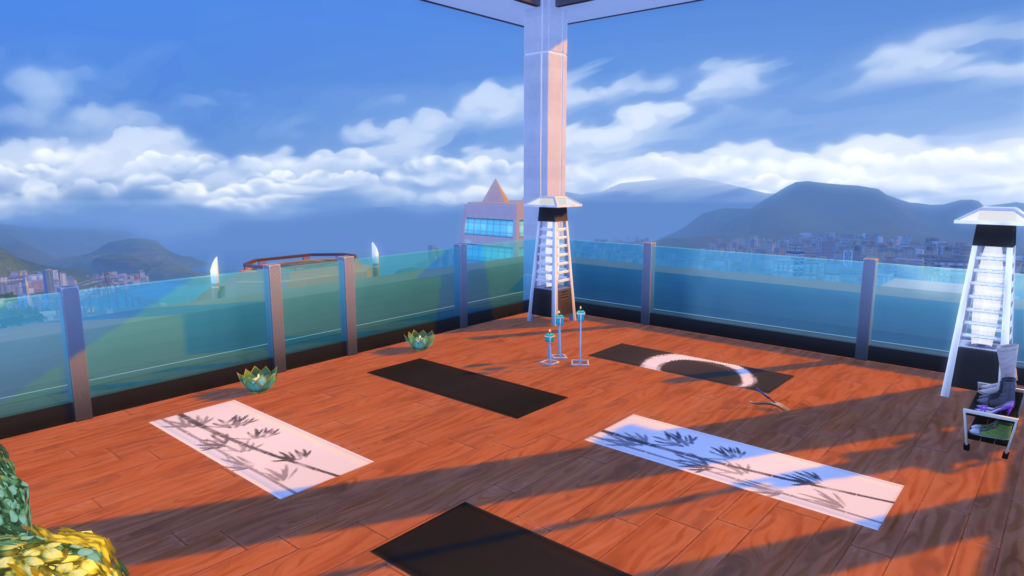sims 4 yoga in gym no cc