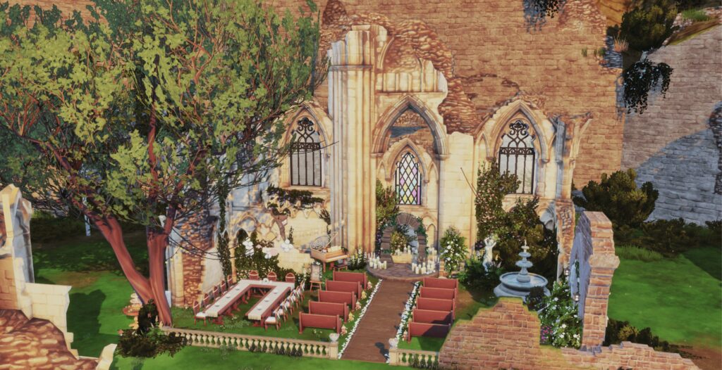 Sims 4 Wedding Venues That Feel Like a Dream (No CC) 32 sims 4 ancient ruins wedding venue no cc