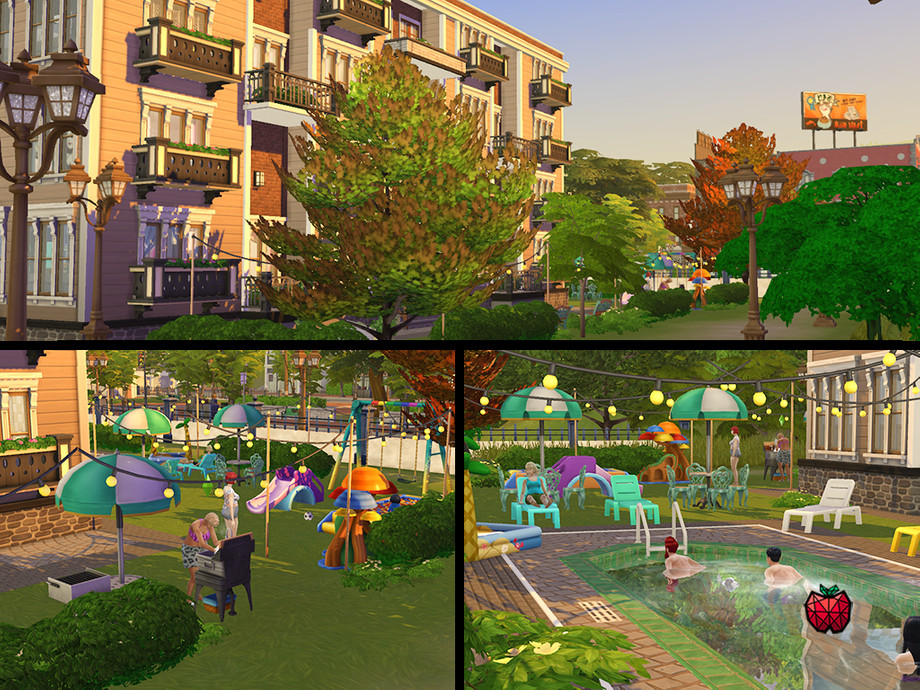 12 Sims 4 Apartment Complexes & Townhouses for Realistic Living (No CC) 21