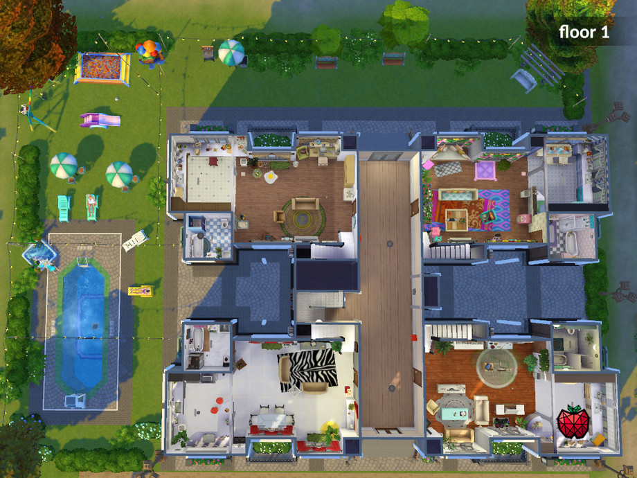 12 Sims 4 Apartment Complexes & Townhouses for Realistic Living (No CC) 20 sims 4 apartment building layout no cc