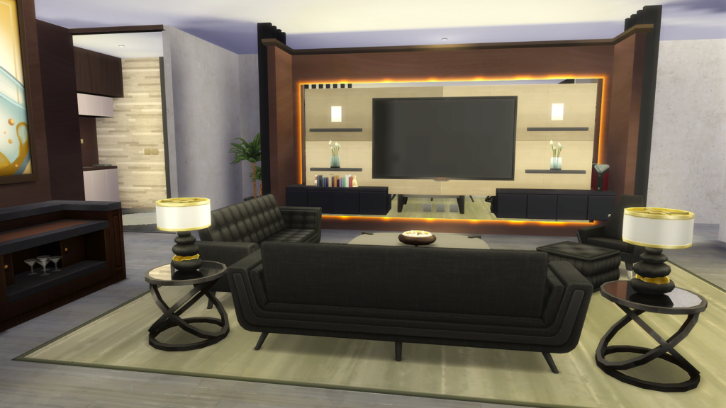Sims 4 Penthouse Apartments That Feel Like Luxury Living (No CC) 18 Sims 4 modern apartment no CC with luxury feel
