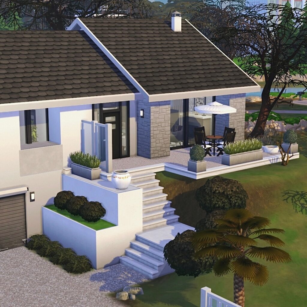 Beautiful Sims 4 Base Game Houses (No CC) You Need 12 Beautiful Sims 4 base game house no CC exterior