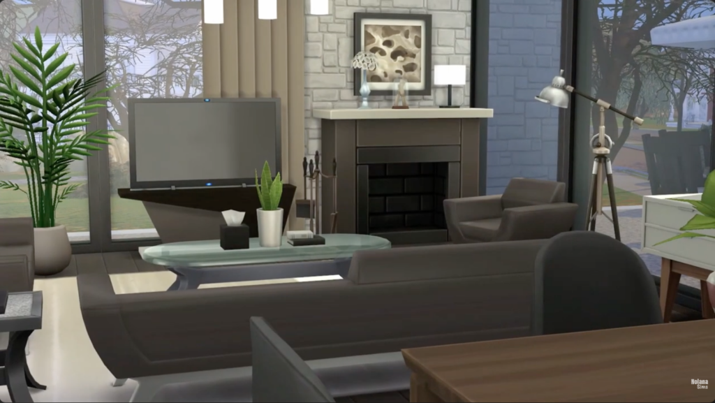 Beautiful Sims 4 Base Game Houses (No CC) You Need 10 Sims 4 base game house no CC with modern kitchen and living space