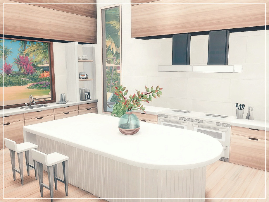 sims 4 beach house no cc kitchen