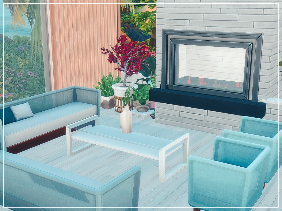 sims 4 beach house no cc living room