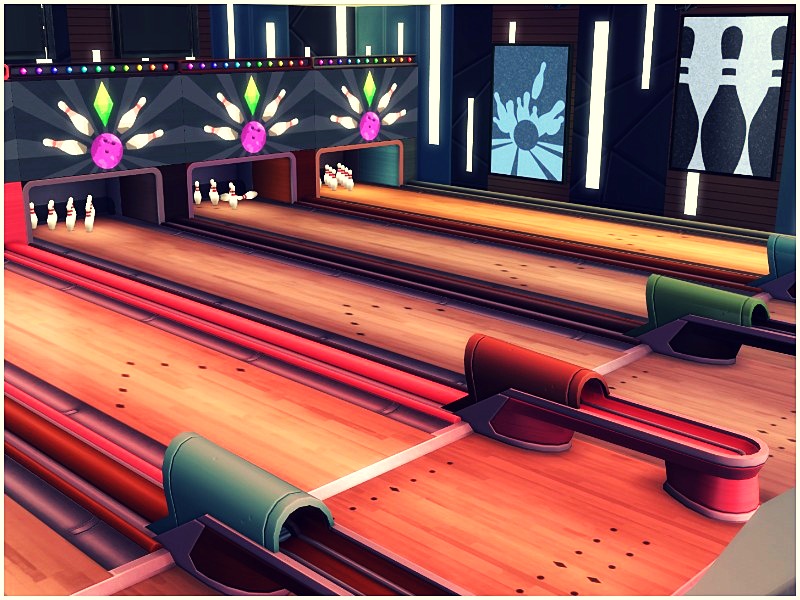 sims 4 bowling alley lanes no cc