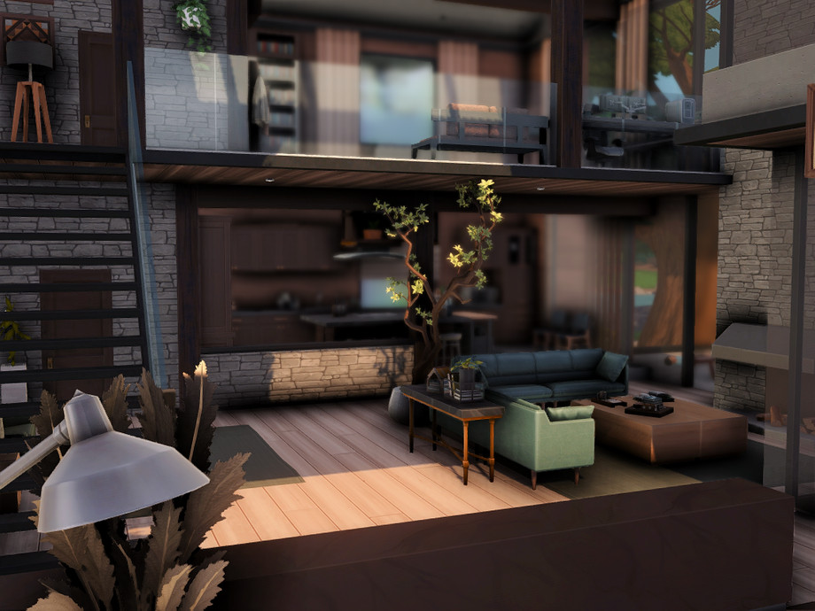 sims 4 cabin by the lake interior no cc