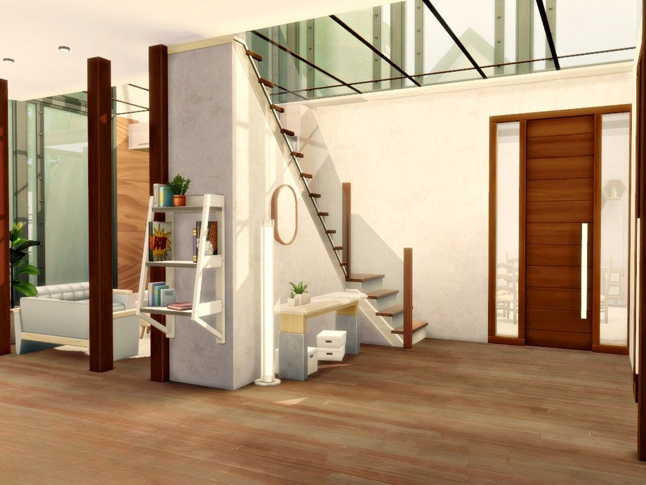 sims 4 cabin no cc warm interior