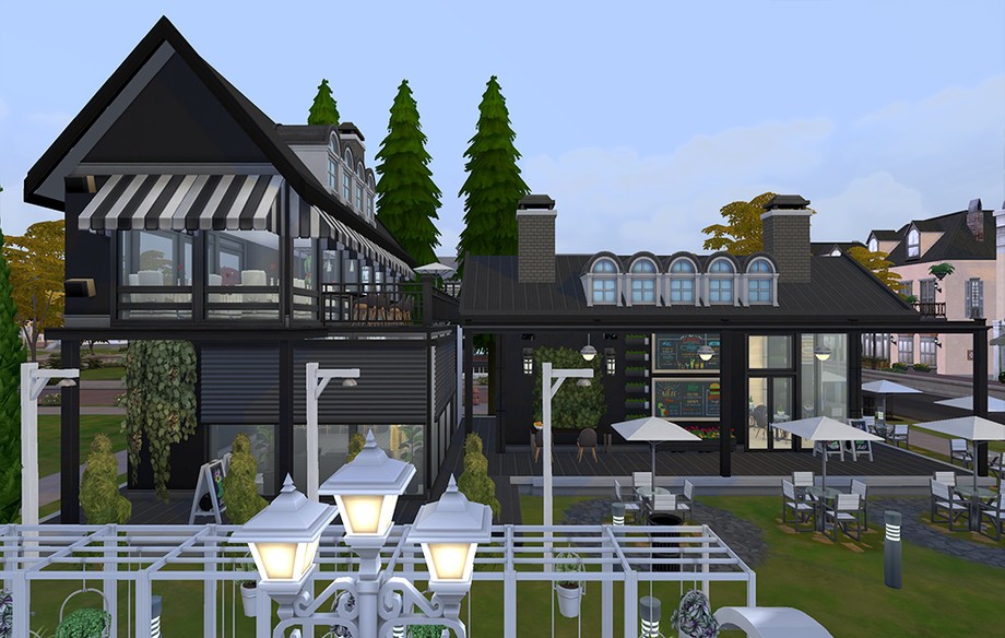 10 Sims 4 Cafes Perfect for Dates & Everyday Gameplay (No CC) 31 sims 4 cafe builds no cc 1