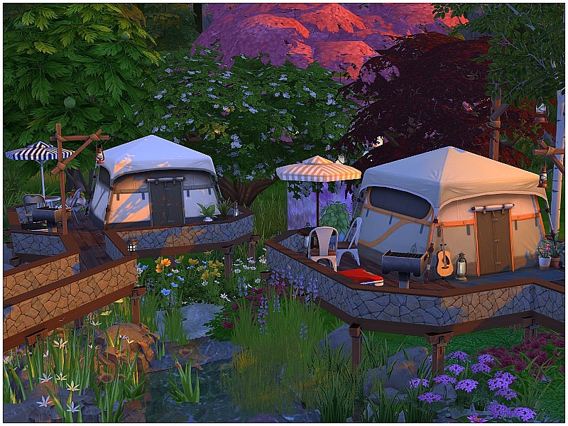 sims 4 campsite no cc