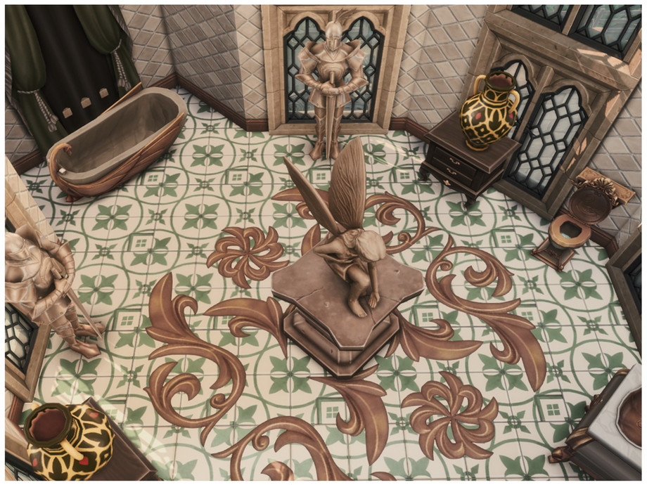 sims 4 castle estate build No cc