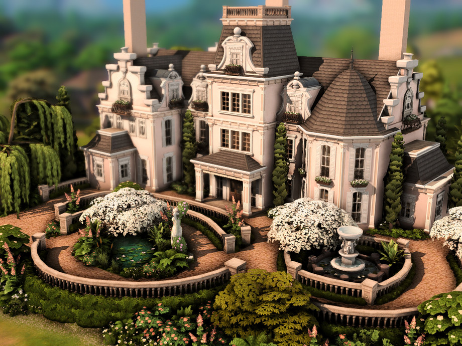 sims 4 charming royal mansion no cc 1