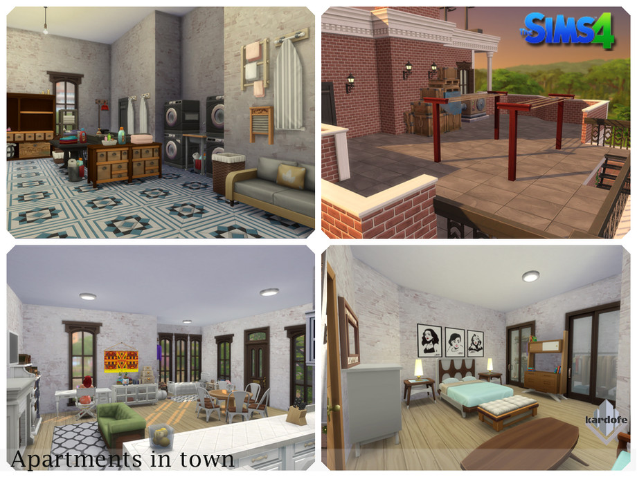 12 Sims 4 Apartment Complexes & Townhouses for Realistic Living (No CC) 17 sims 4 city apartments no cc layout