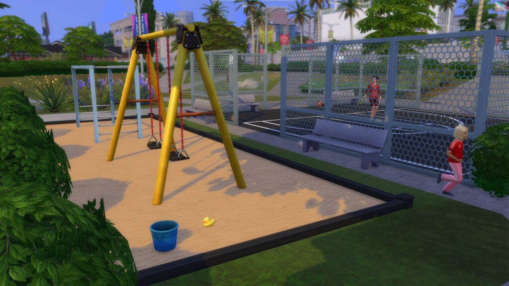 10 Sims 4 Parks & Outdoor Builds Your Sim Will Actually Visit (No CC) 37 sims 4 community lot with playground and basketball court no cc