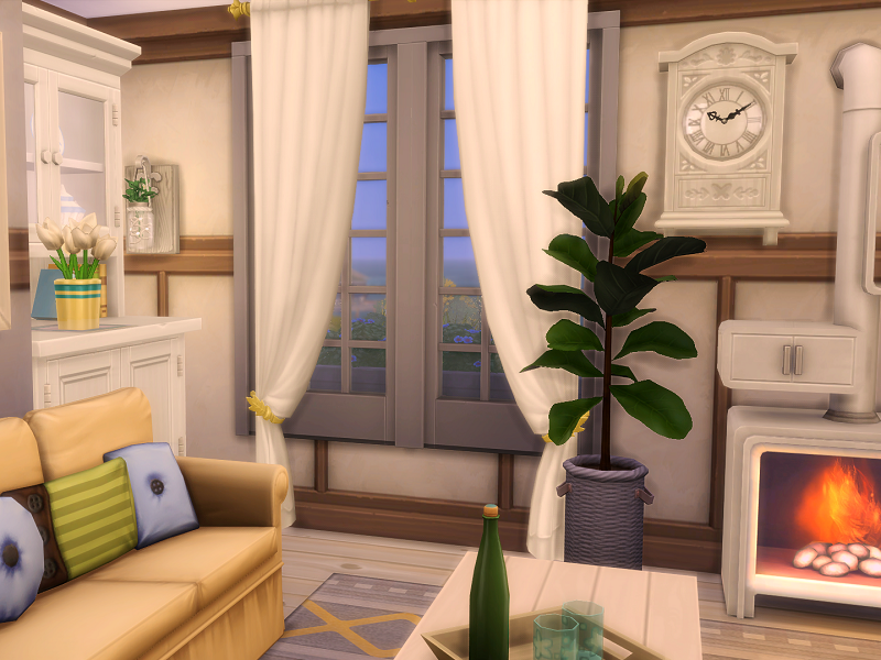 sims 4 cottage living room no cc