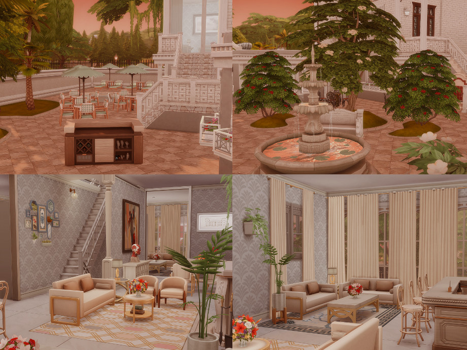 sims 4 country club community lot no cc