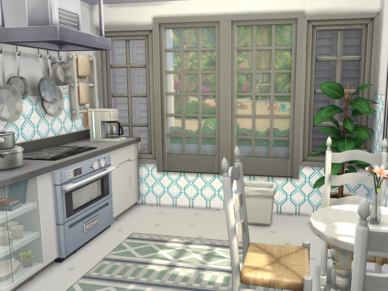 sims 4 cozy beach house kitchen no cc