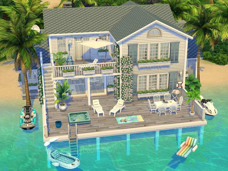 sims 4 cozy beach house no cc