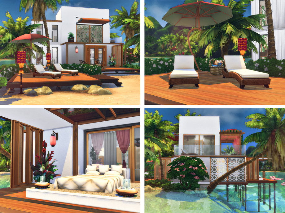 10 Beautiful Sims 4 Vacation Homes (No CC) 13 sims 4 cozy beach retreat vacation no cc