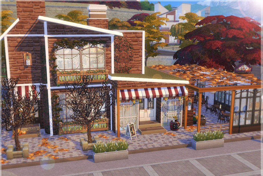 10 Sims 4 Cafes Perfect for Dates & Everyday Gameplay (No CC) 14 sims 4 cozy bookstore cafe no cc