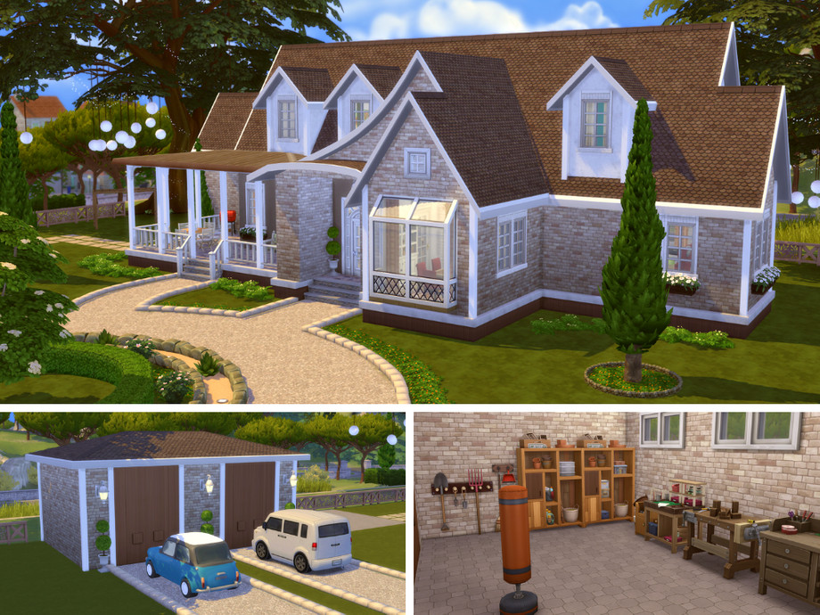 sims 4 cozy family home no cc