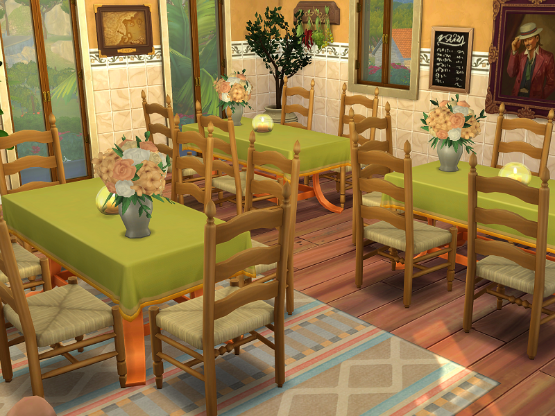 12 Sims 4 Restaurants Your Sims Will Actually Visit (No CC) 13 sims 4 cozy italian restaurant no cc