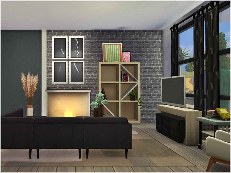 sims 4 cozy modern home no cc